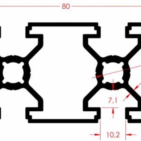 SIGMA PROFILE 40X80 K10 LIGHT