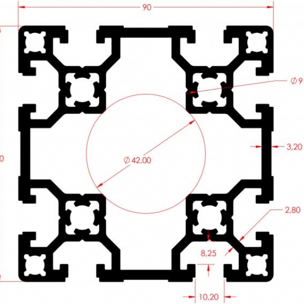 SIGMA PROFILE 90X90 K10 LIGHT