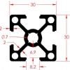 SIGMA PROFILE 30X30 K8