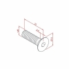 Countersunk Head Bolt M8X25